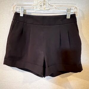 Formal black shorts, size 0